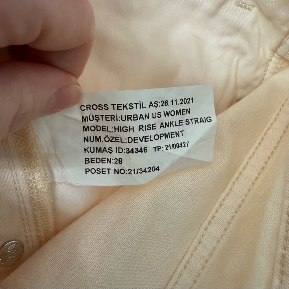 We The Free Cream High Ride Straight Leg Jeans - Picture 4 of 6